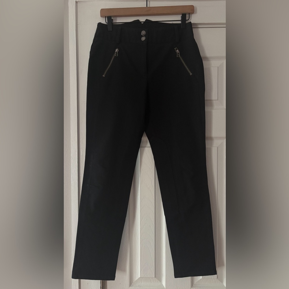 Veronica Beard Black Ellie Jodhpur Denim Pants Size‎ 10 EUC